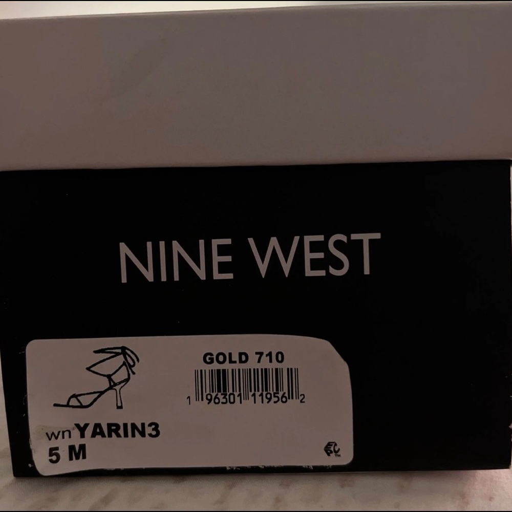 Nine west gold heels